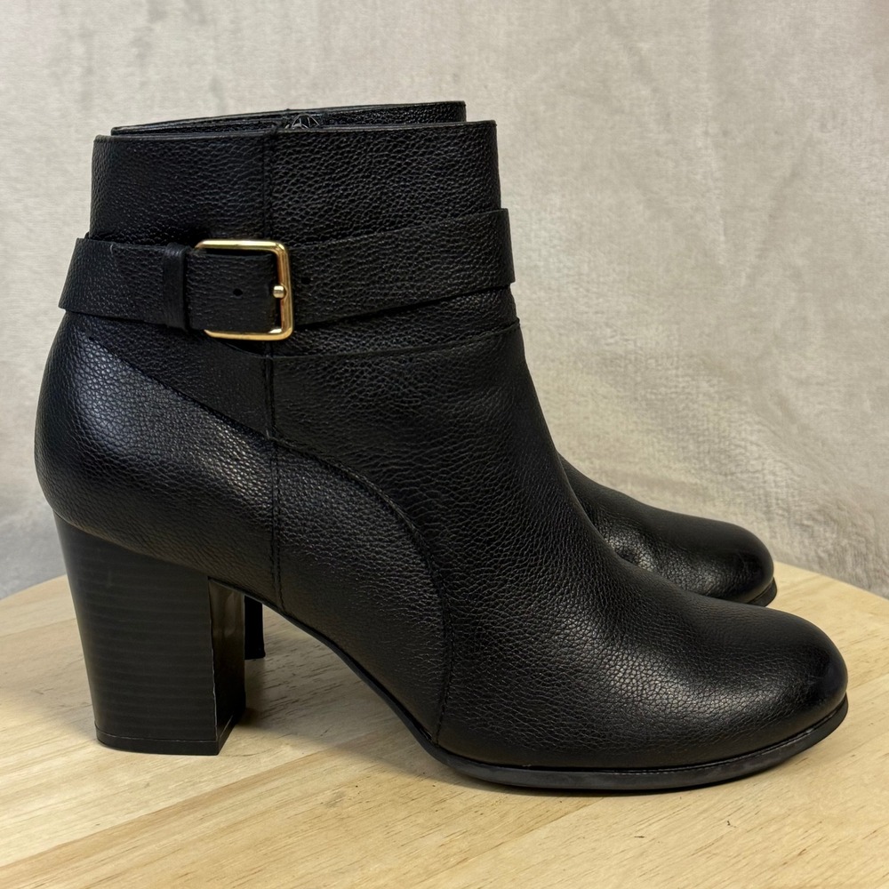 Cole Haan Signature Grand.OS Pebbled Leather Buckle Ankle Boots W02756 8.5B - Picture 5 of 16